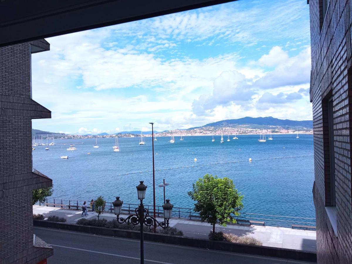 Estudio Con Vistas Al Mar En Baiona Bagian luar foto